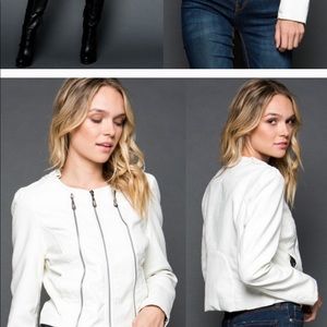 New. Lowest price Jacket pu leather.... white SOLD